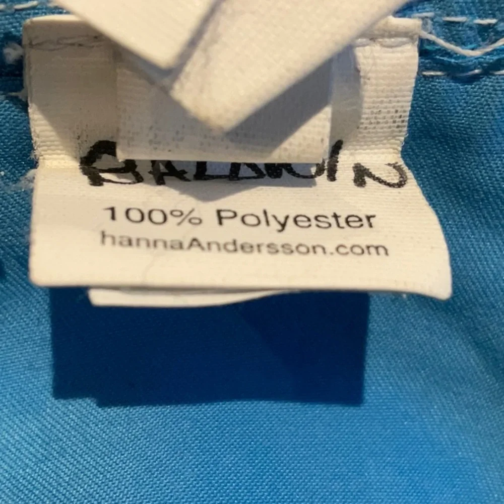Hanna Andersson - Toddler’s Sun Bucket Hat - Reversible - White/Blue